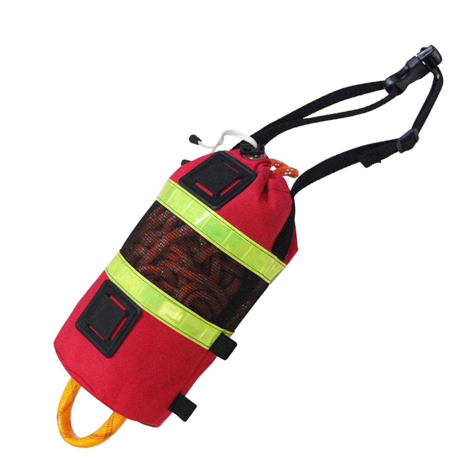 kesoto Throw Bag Rope Throw Bag, High Visibility 30M Throwing Line, Throw Bag for Water with Rope for Buoyant Dinghy Orange Reflective