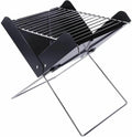 12¡± Folding Portable Barbecue Charcoal Grill Foldable BBQ Grill for Outdoor Barbecues Camping Traveling Picnics Garden Beach Party ,Black