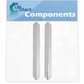 2-Pack BBQ Grill Heat Shield Plate Tent Replacement Parts for Weber 6511301 - Compatible Barbeque Stainless Steel Flame Tamer, Guard, Deflector, Flavorizer Bar, Vaporizer Bar, Burner Cover 17.5